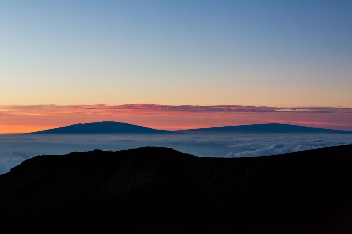 sun rise atop Haleakala