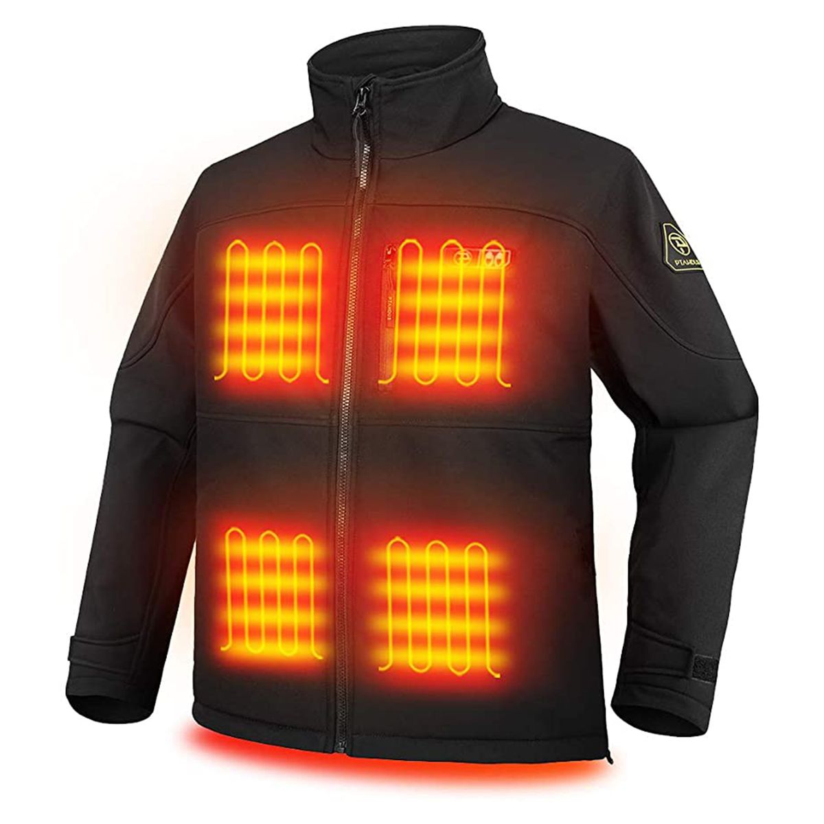 BIKETAFUWY Heated Jacket for Men Electric Heating Winter Warm Down Coat Smart USB Charger Waterproof Rechargeable Sport 