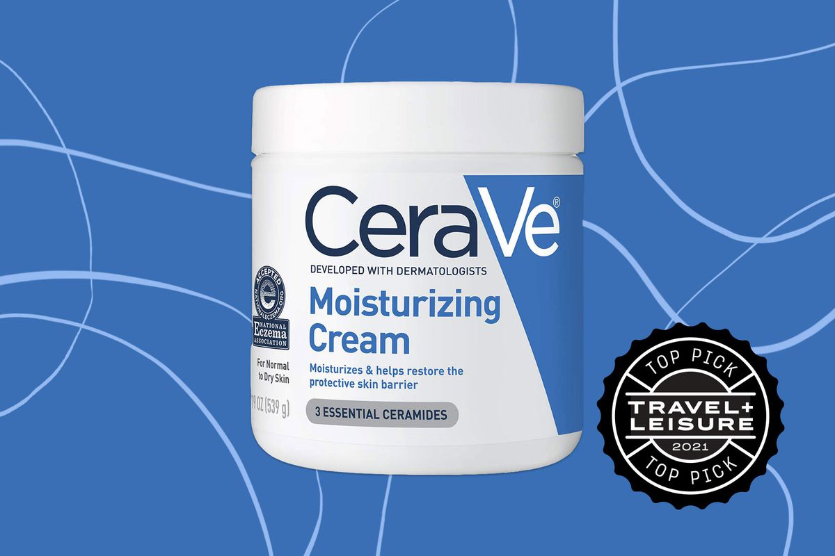 Jar of moisturizing cream