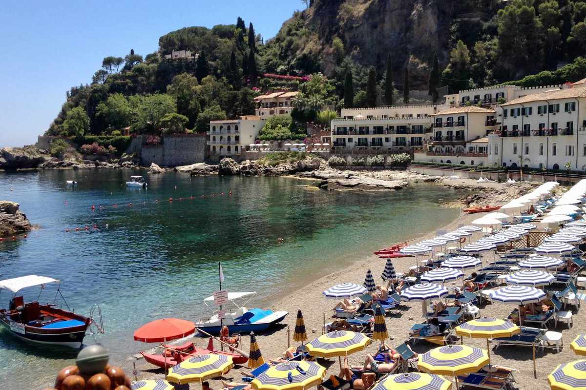 Lido La Caravella beach Taormina Sicily