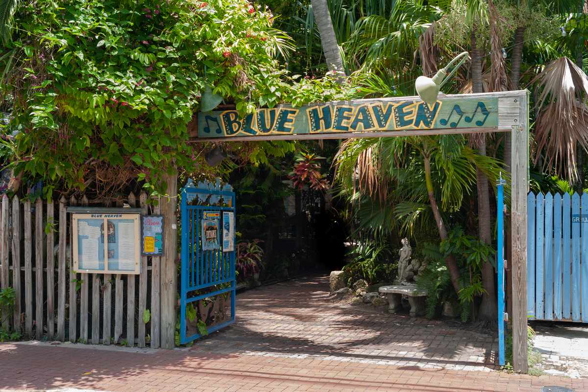 Blue Heaven Restaurant Entrance in Key West, Florida