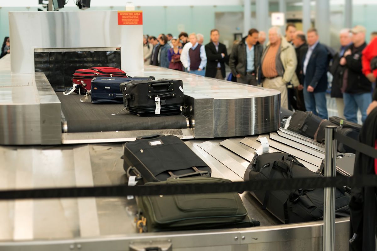 baggage claim conveyor at Philadelphia International Airport
