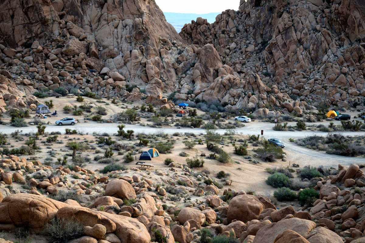 Indian Cove campground at Joshua Tree National Park