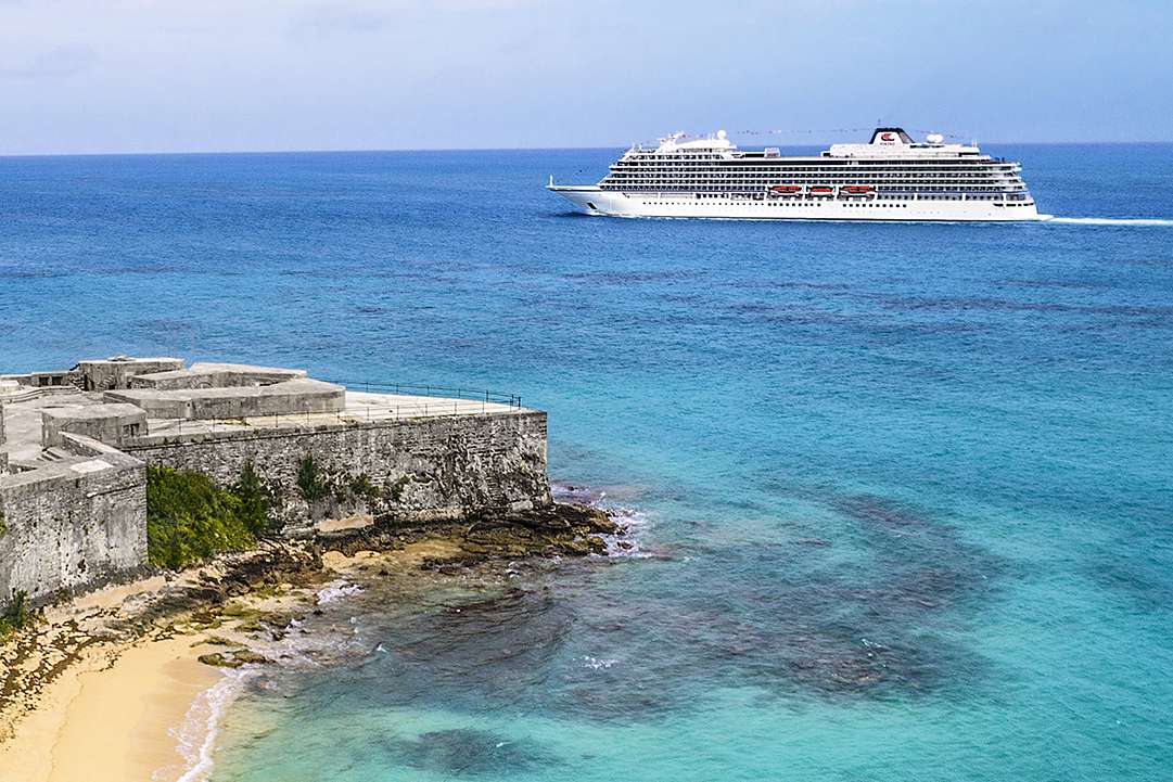 Viking cruise ship in Bermuda