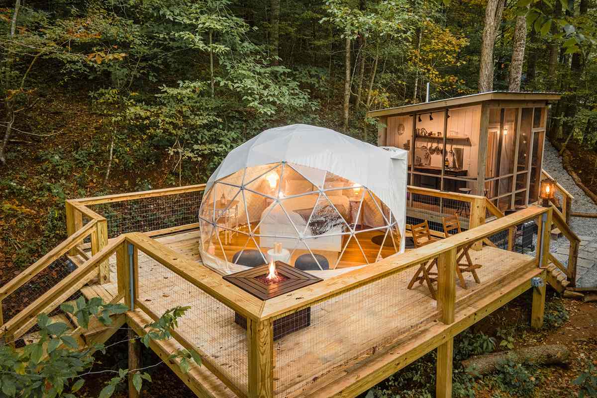 Dome house Airbnb in Todd, North Carolina
