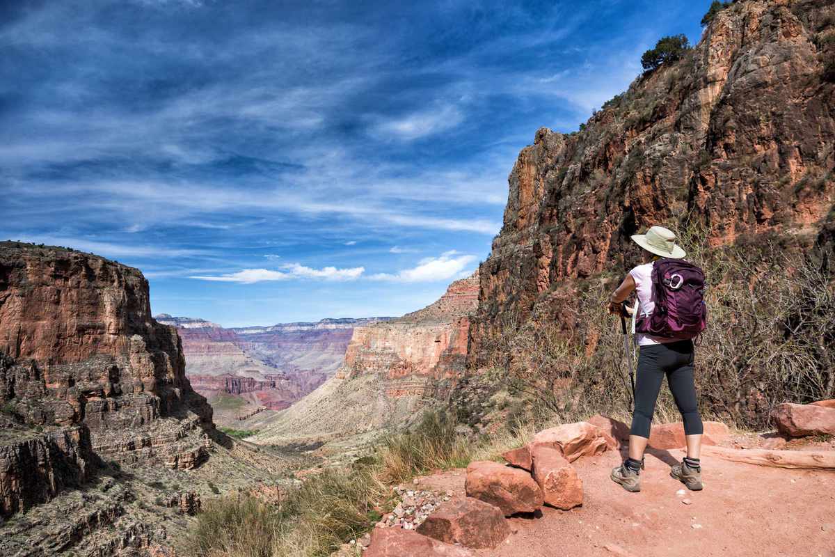 Female hiker at Grand Canyon