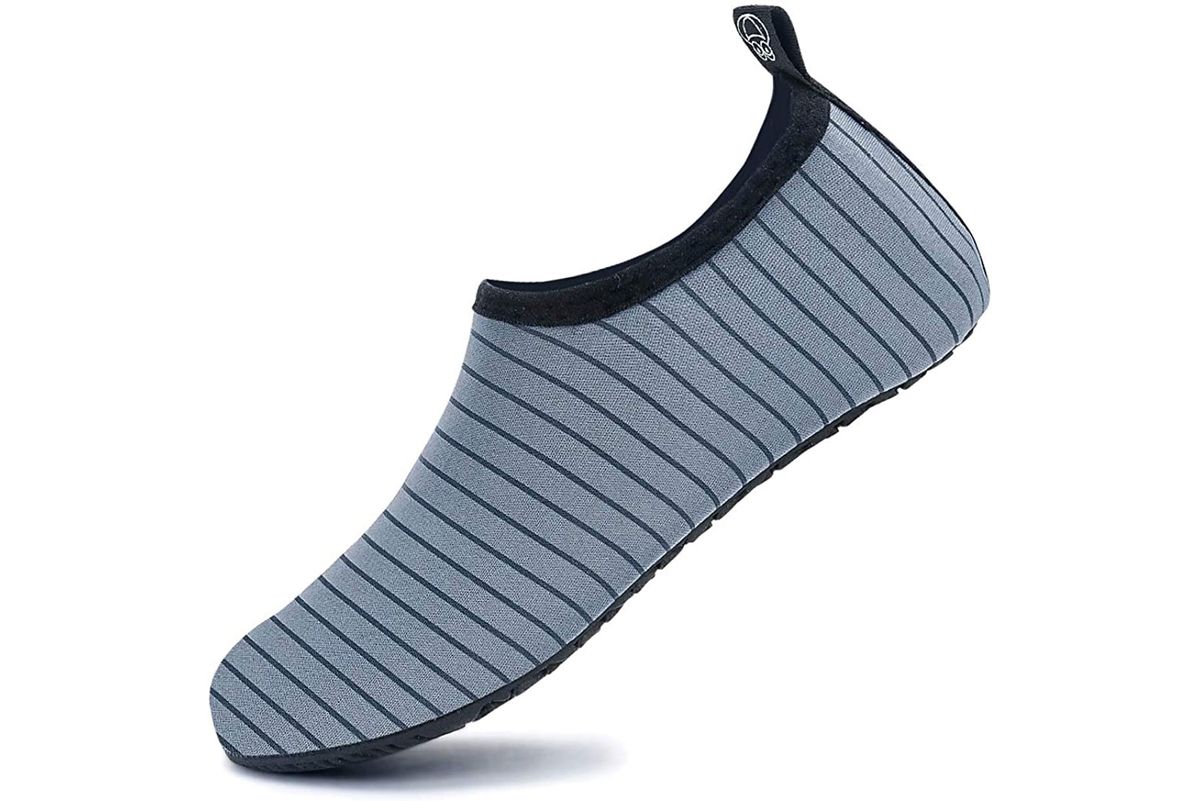 grey aqua socks