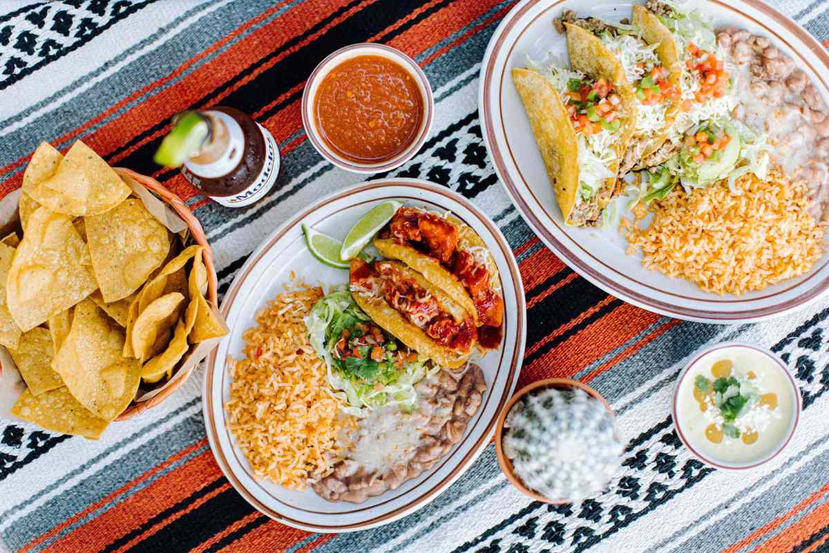 A festive spread of Mexican looking cuisine at Juan Luis in Charleston