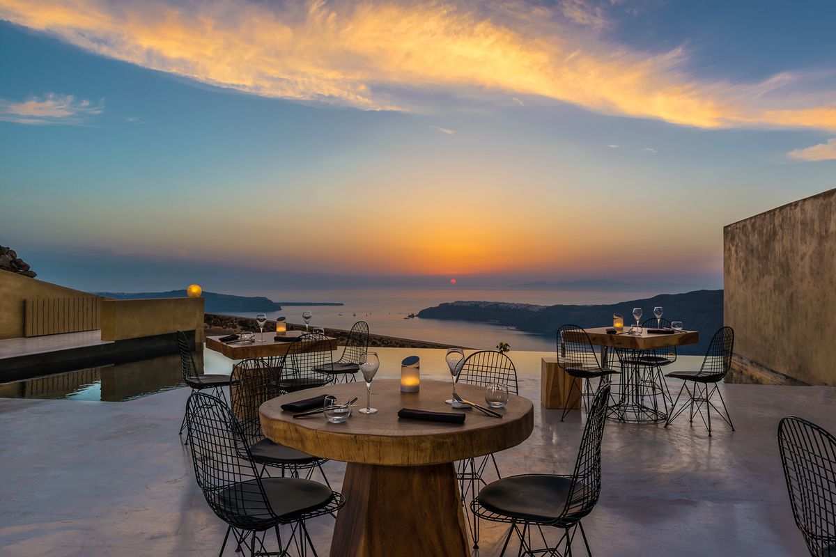Dining with a view at Andronis Concept