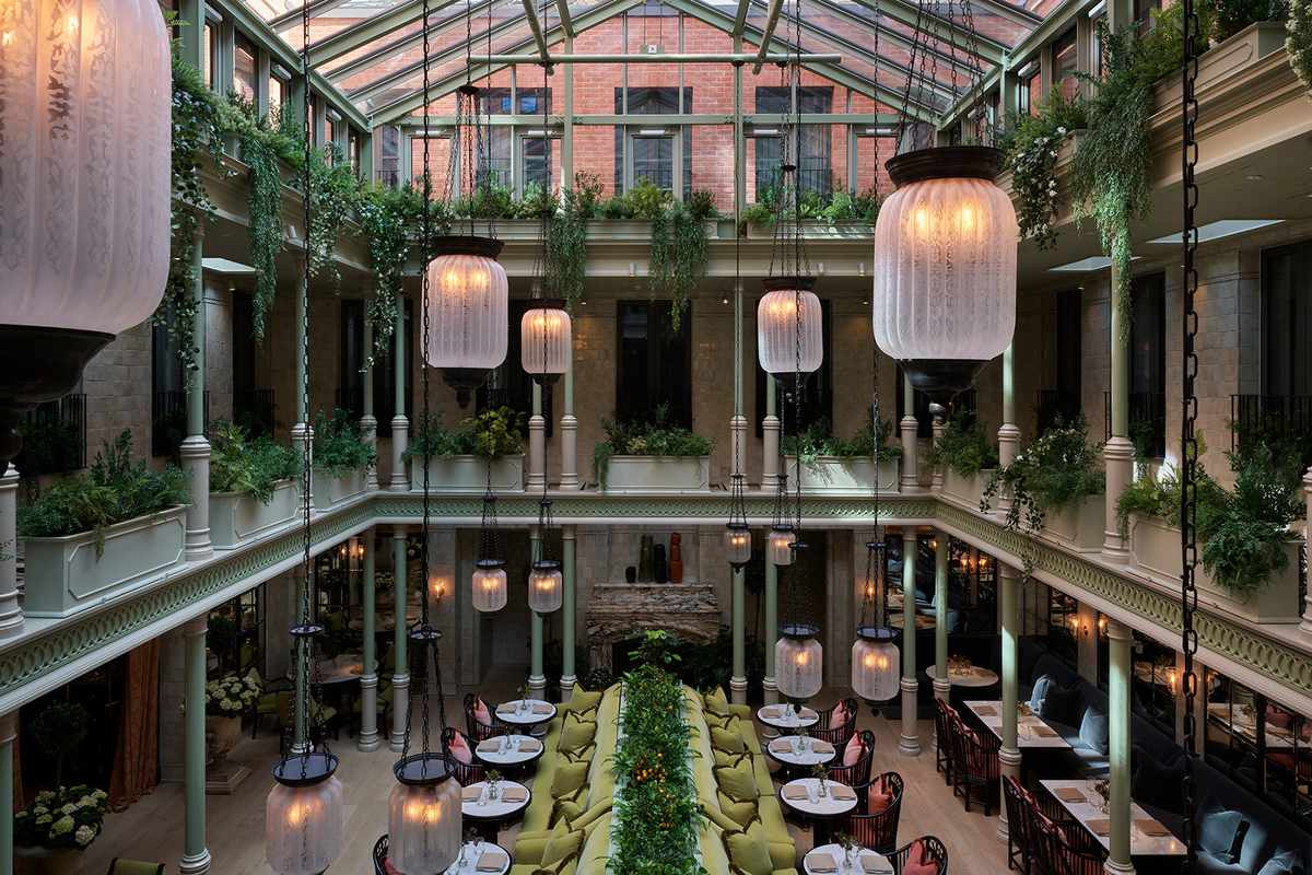Aerial view of the Atrium at NoMad London
