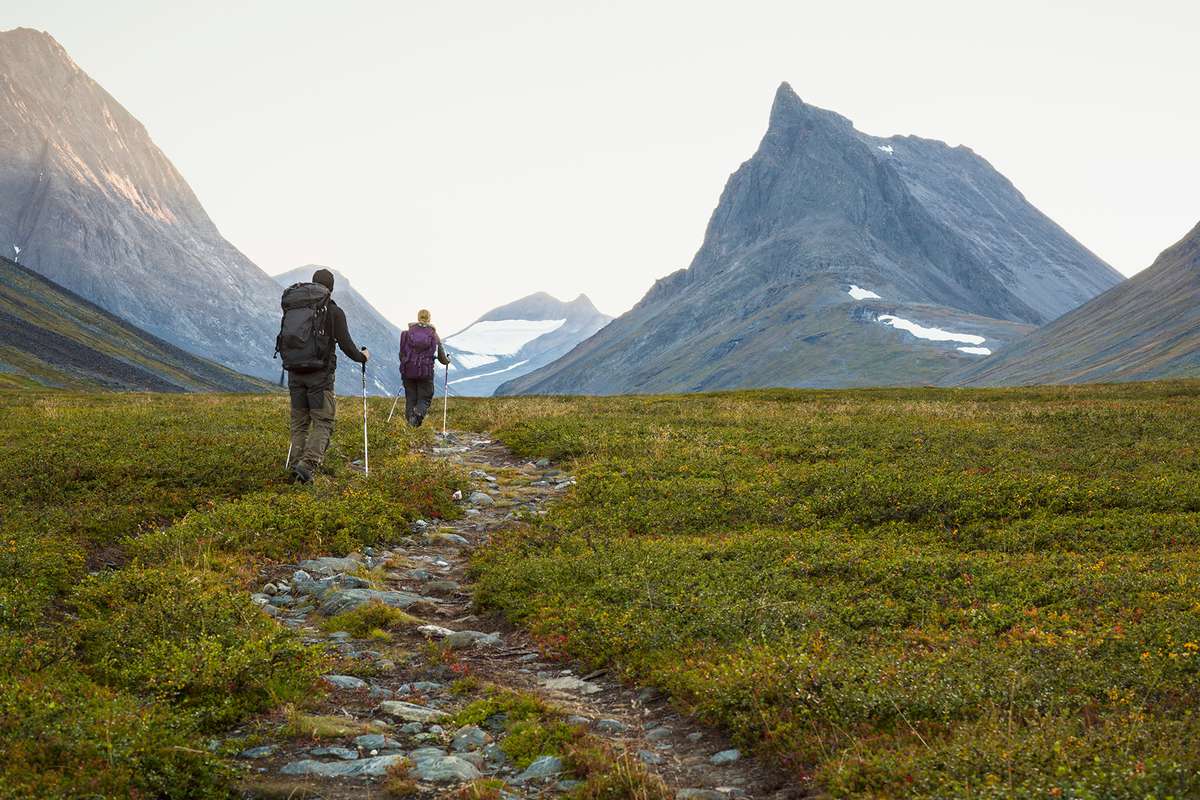 Hiking in the Swedish Lapland,