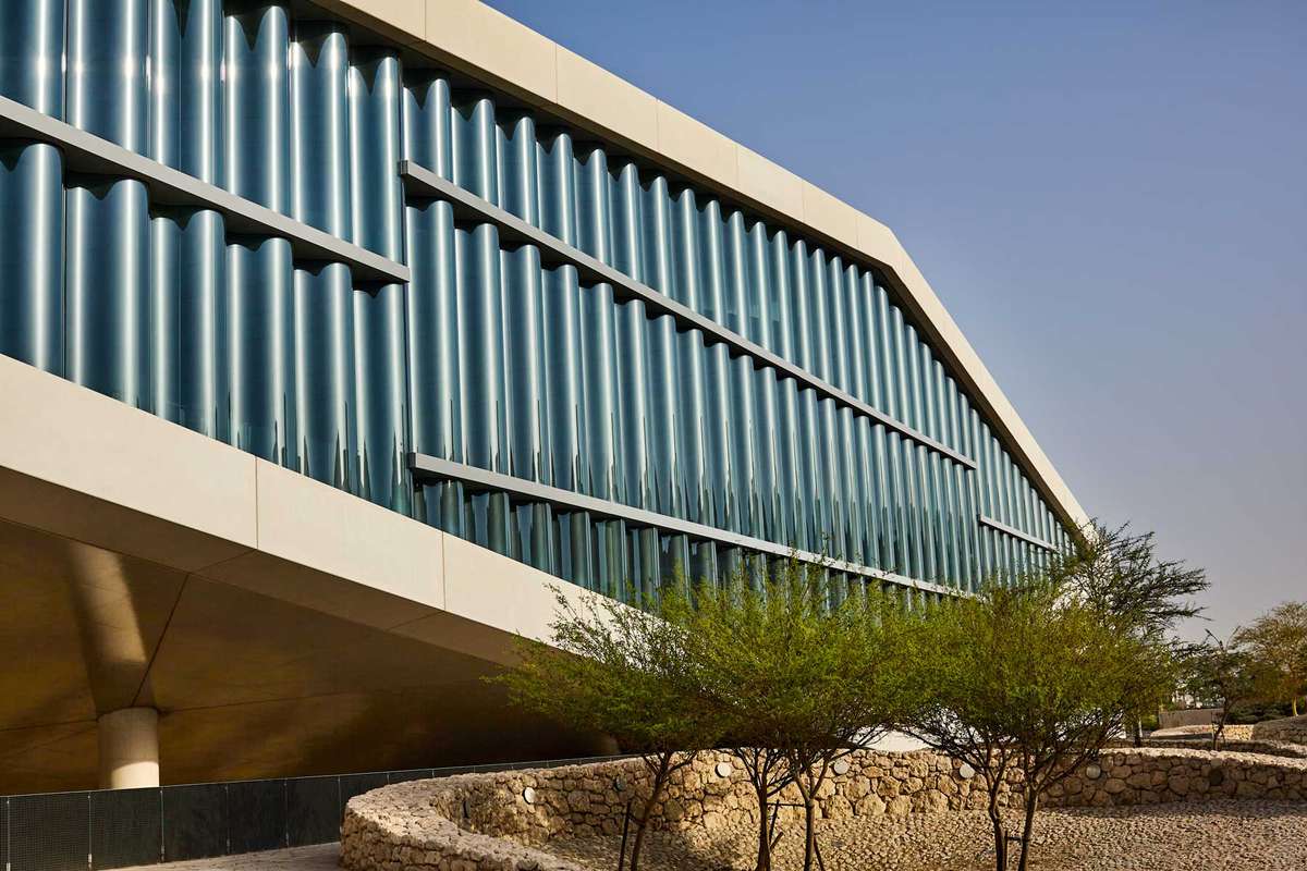 Scenes from Doha, Qatar: The exterior of the National Library