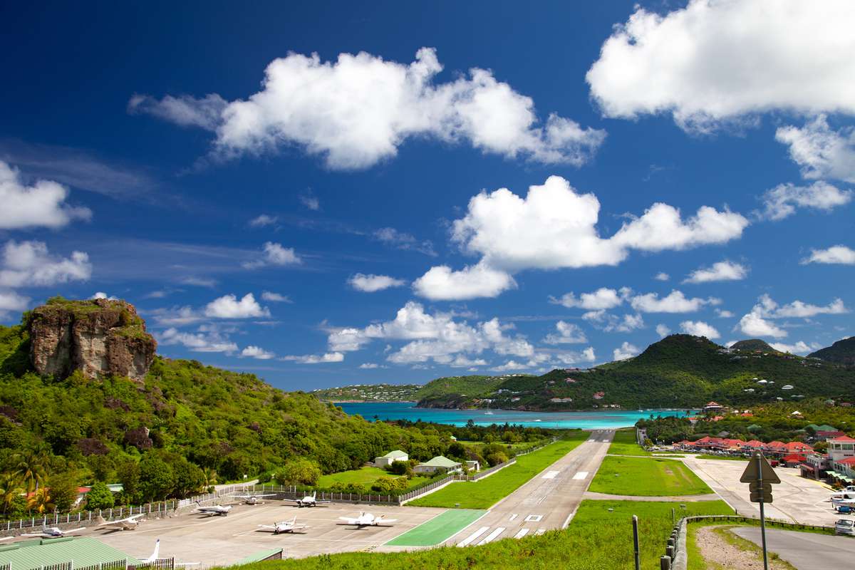 The airport at St. Barthelemy