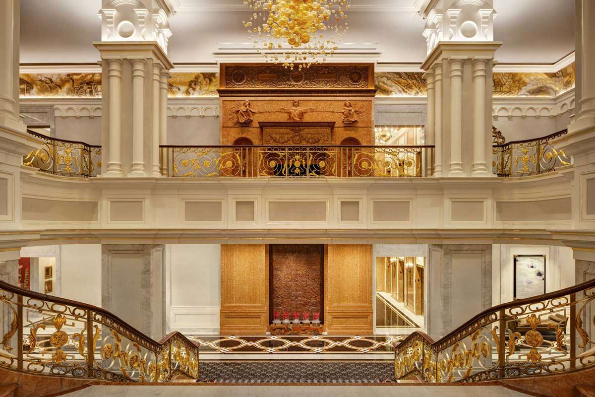 Lobby at The Lotte New York Palace, voted one of the top hotels in New York City