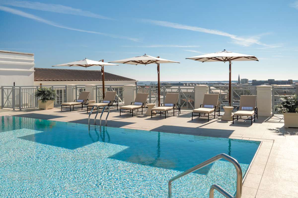 Rooftop pool at Hotel Bennett