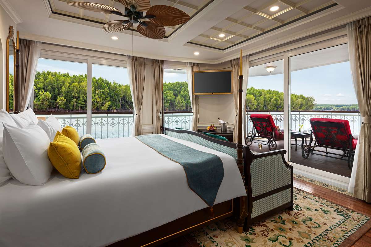 Grande Suite on the Mekong Jewel by Uniworld Boutique River Cruises