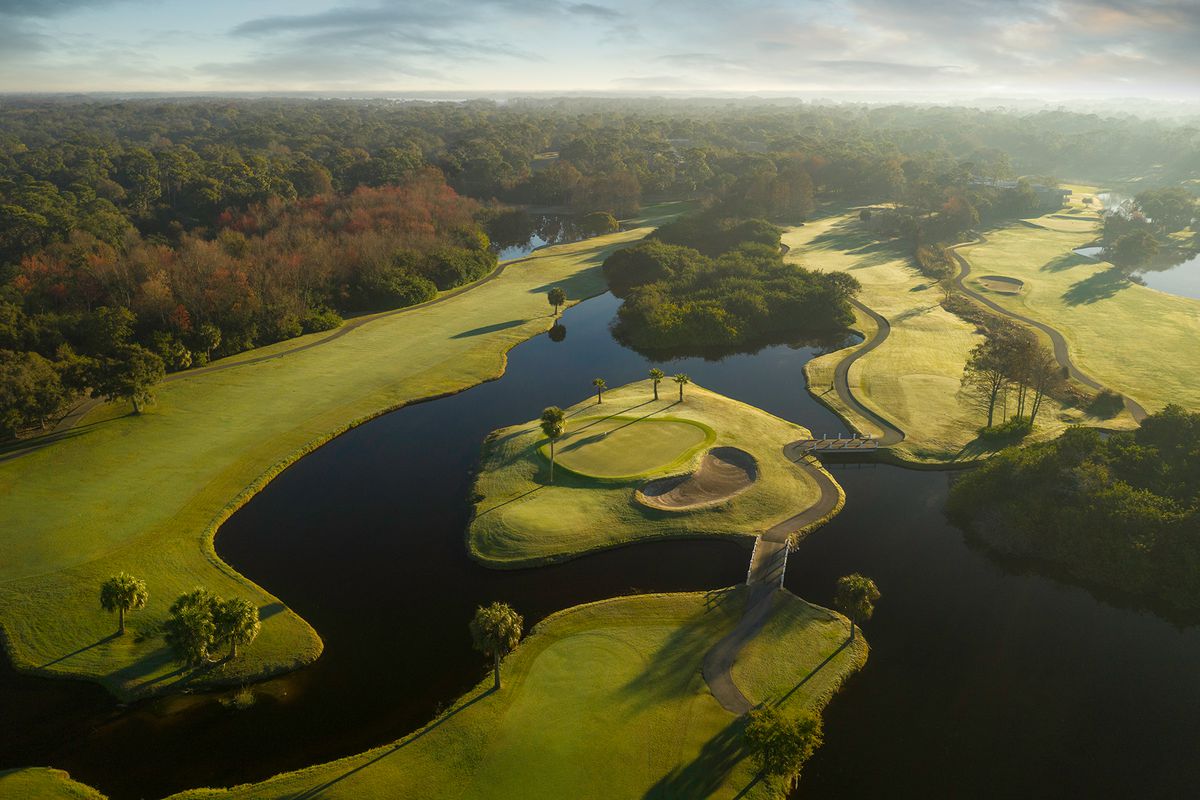 Aerial of the golf course at Innisbrook, a Salamander Golf & Spa Resort