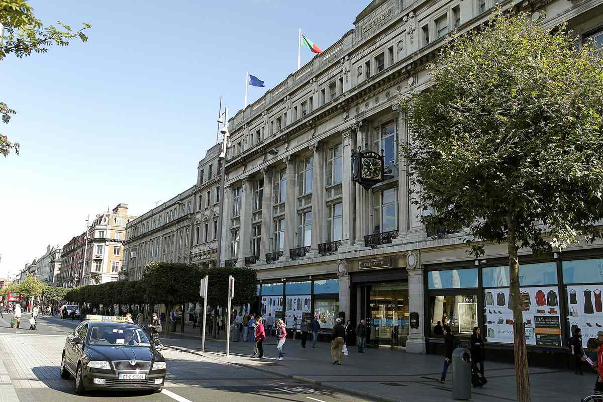 A general view of Clery's Department Store on O'Connell Street in Dublin, which has been sold to a US private equity firm.