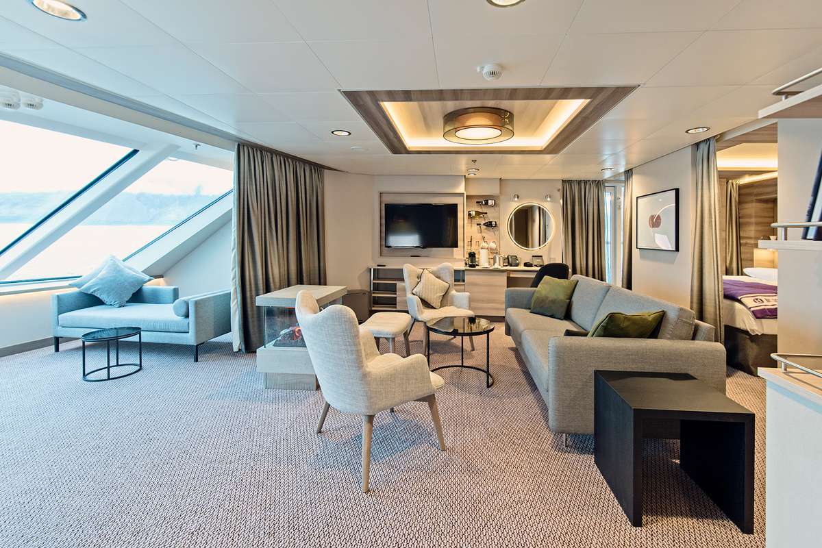 Interior of the MS Roald Amundsen Expedition Suite