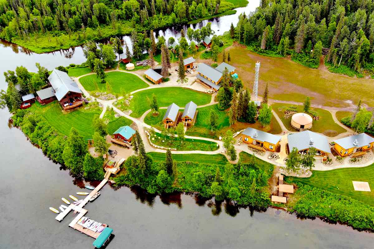 Aerial view of Tordrillo Mountain Lodge