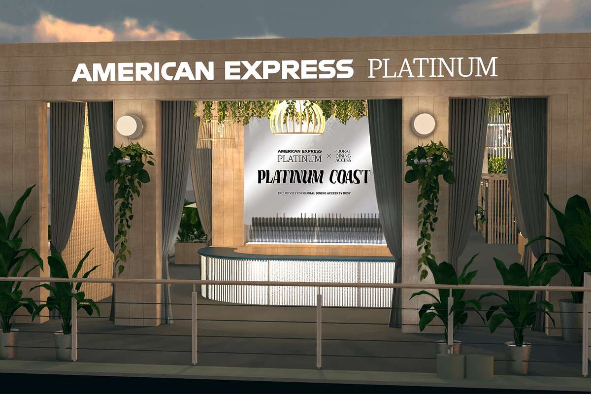 The entry to the American Express Platinum Coast