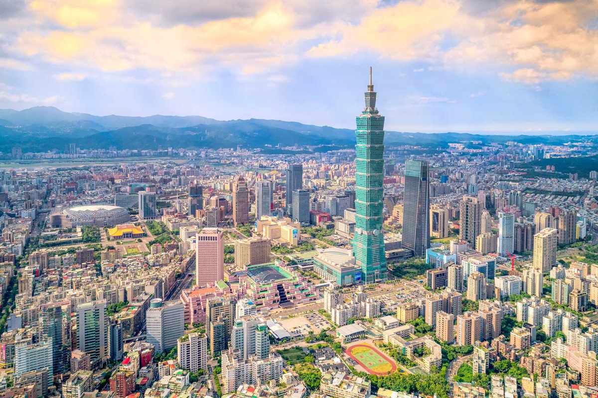 Skyscrapers in Taipei, Taiwan, voted one of the best cities in the world