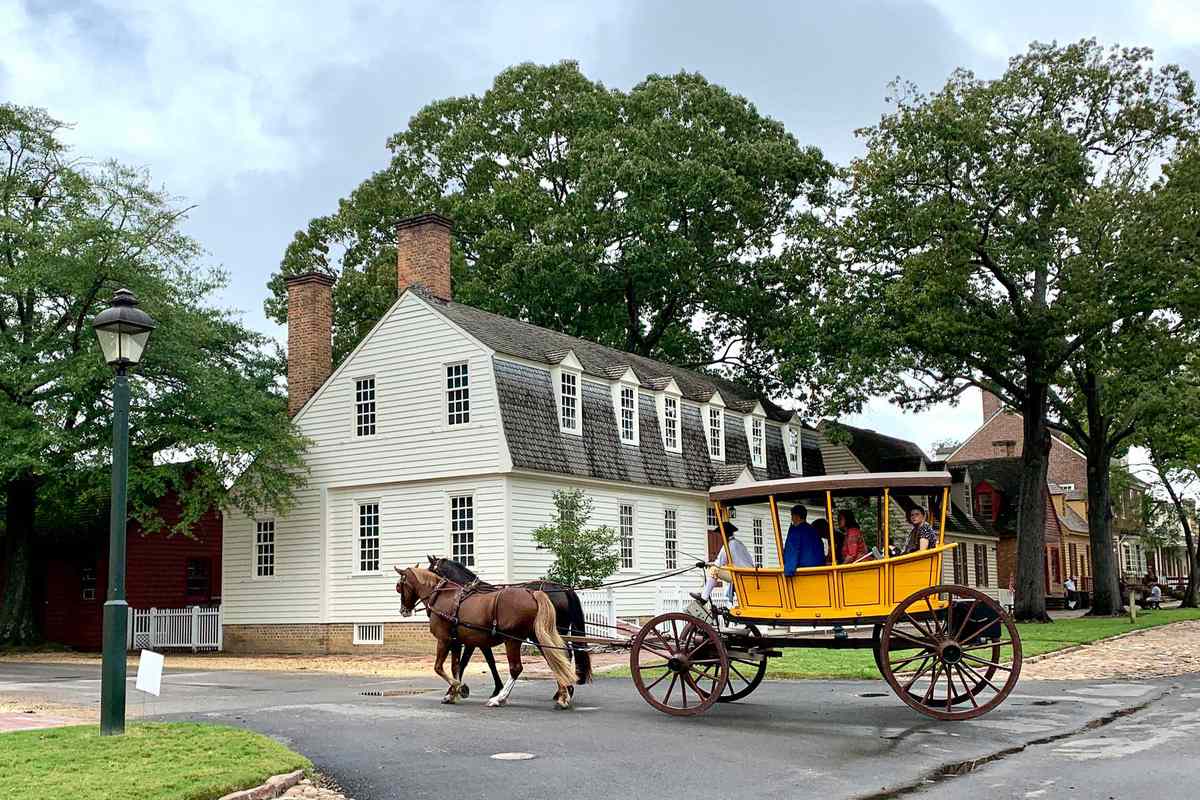 Horse Drawn Carriage in Williamsburg, Virginia, USA