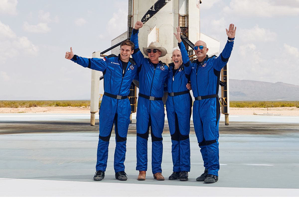 Blue Origin First Human Flight L0 Crew Landed