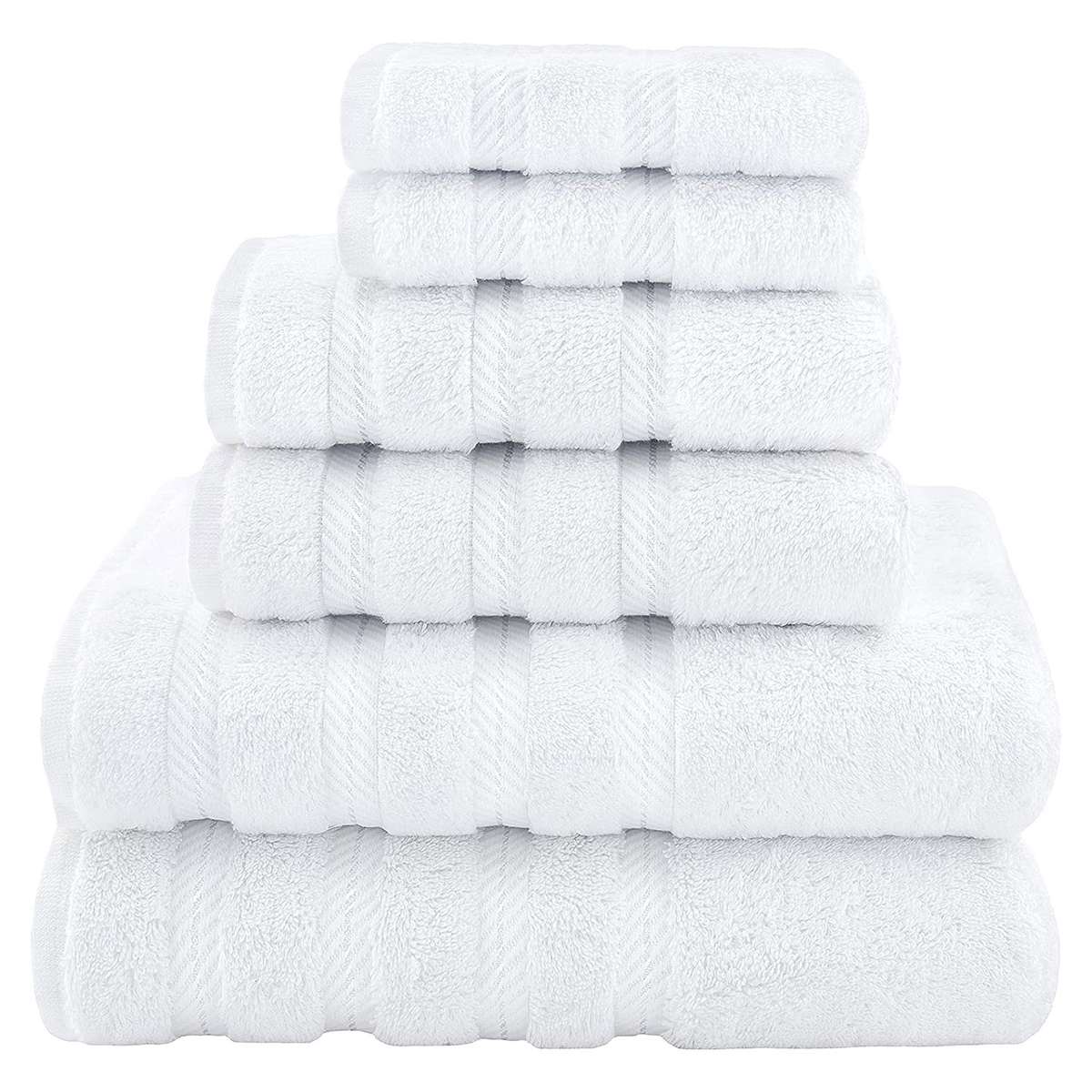American Soft Linen Towel Set 2 Bath Towels 2 Hand Towels