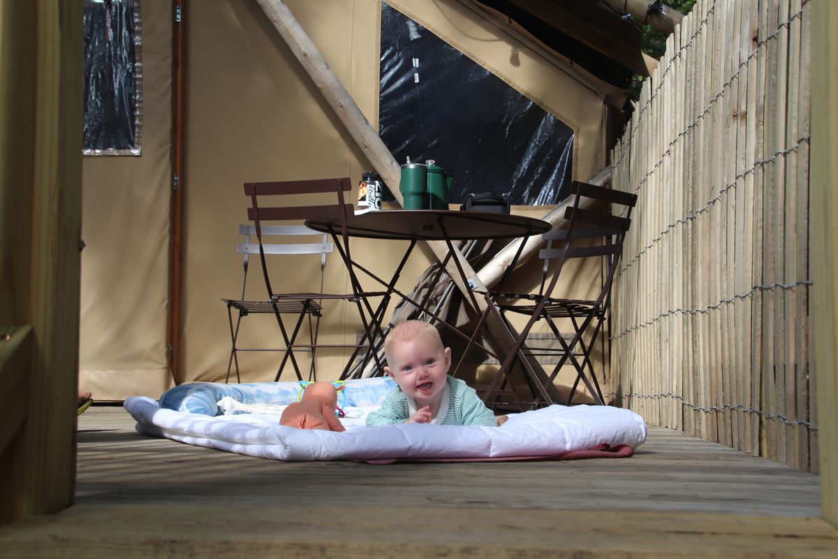 Glamping with an infant
