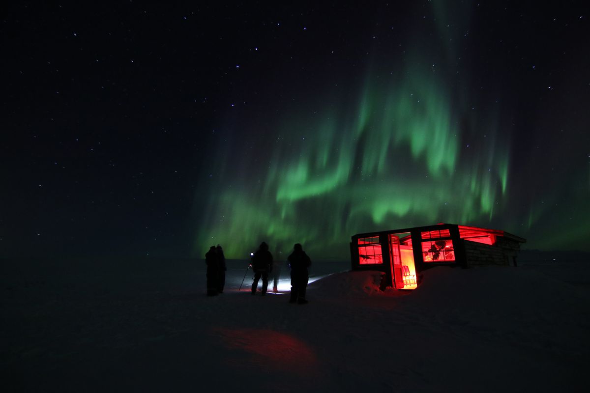 Hotel Rangá stargazing observatory seeing the northern lights at night
