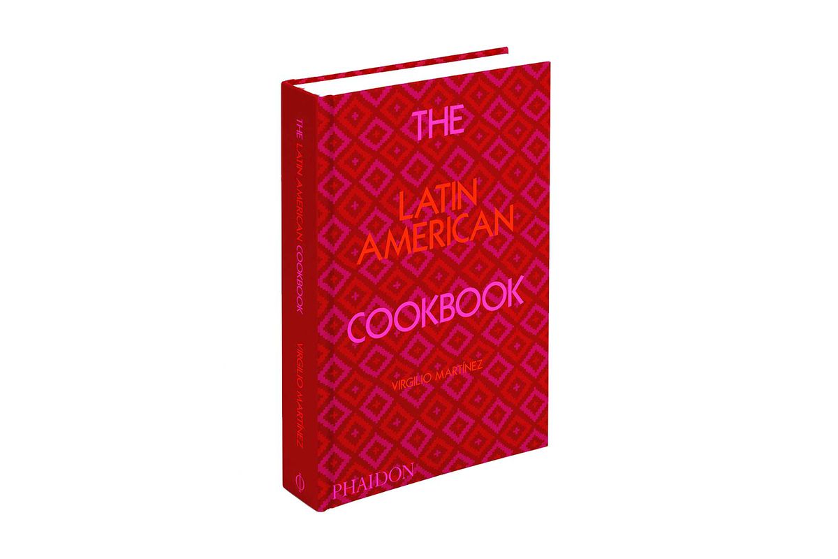 Red and pink cover of The Latin American Cookbook, by Virgilio Martinez