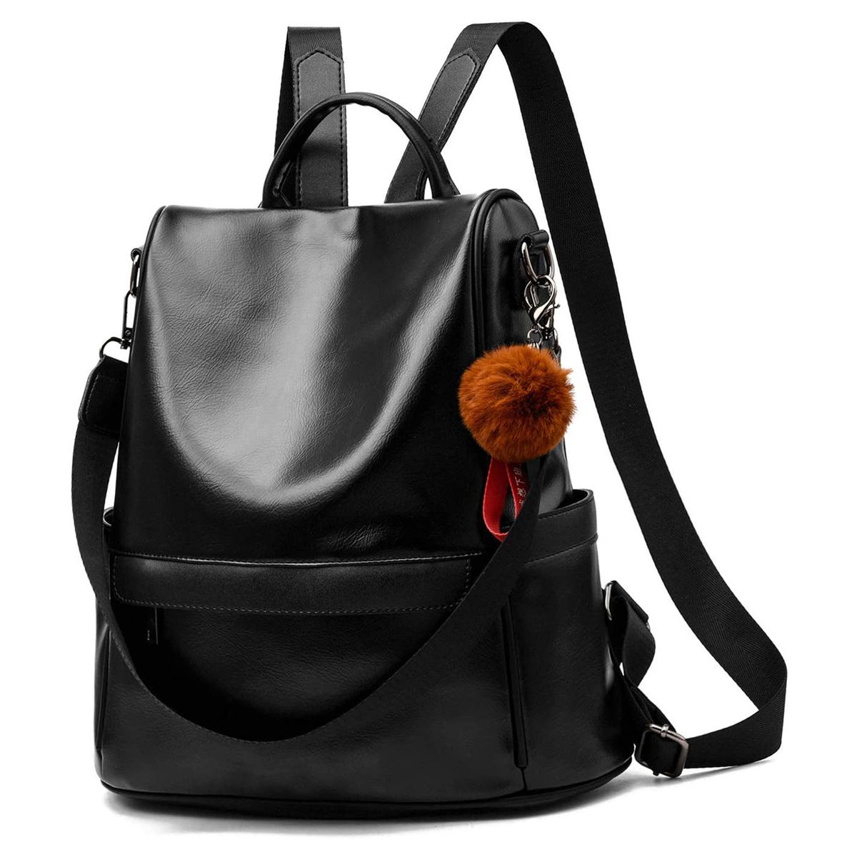 Soft Leather Backpack for Women Antitheft Ladies Waterproof Fashion Travel Rucks 