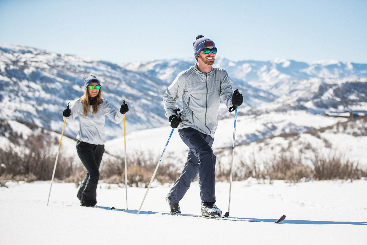 Cross country skiing at The Lodge at Blue Sky, Auberge Resorts Collection