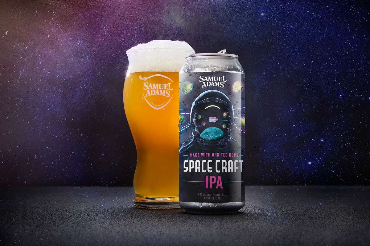Samuel Adams Space Craft bottle and glass