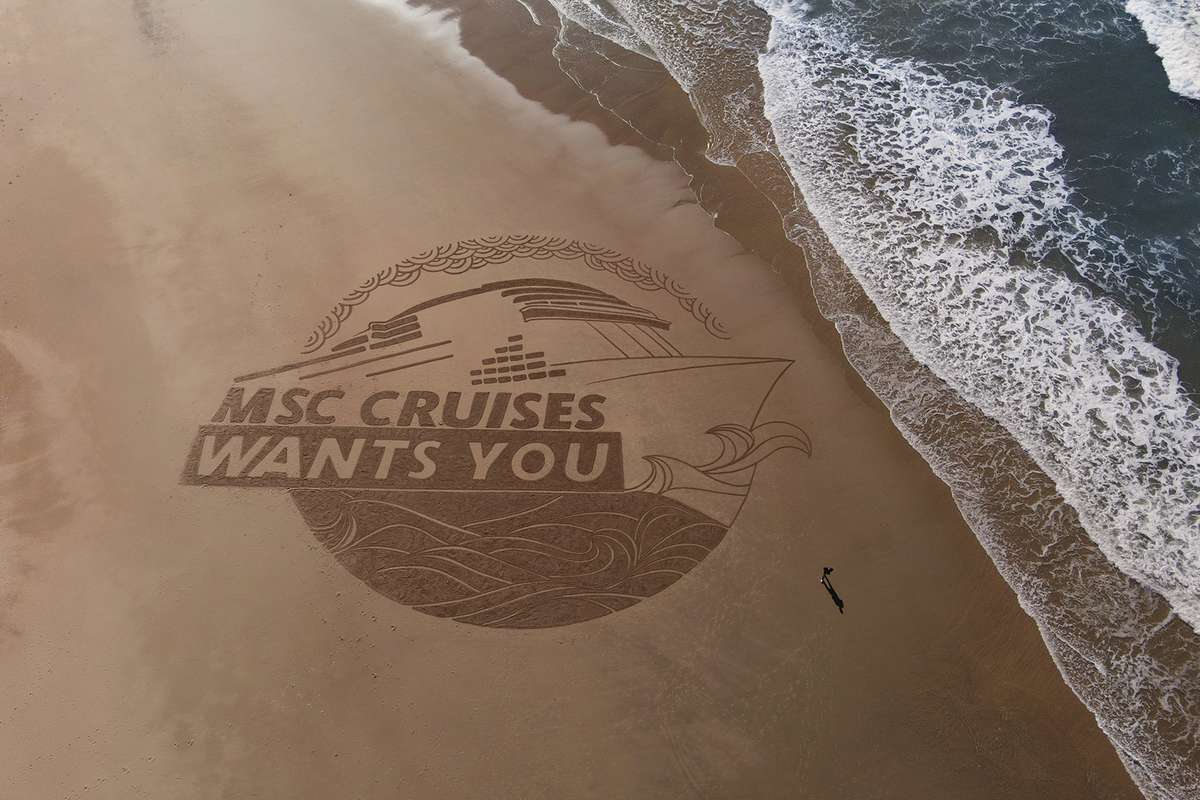 MSC Cruises sand art
