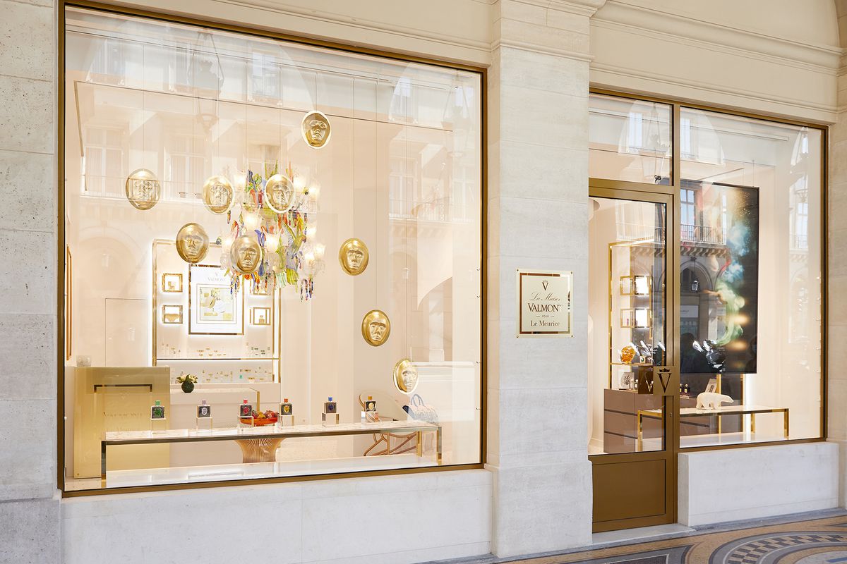 Exterior of Valmont store at Le Meurice