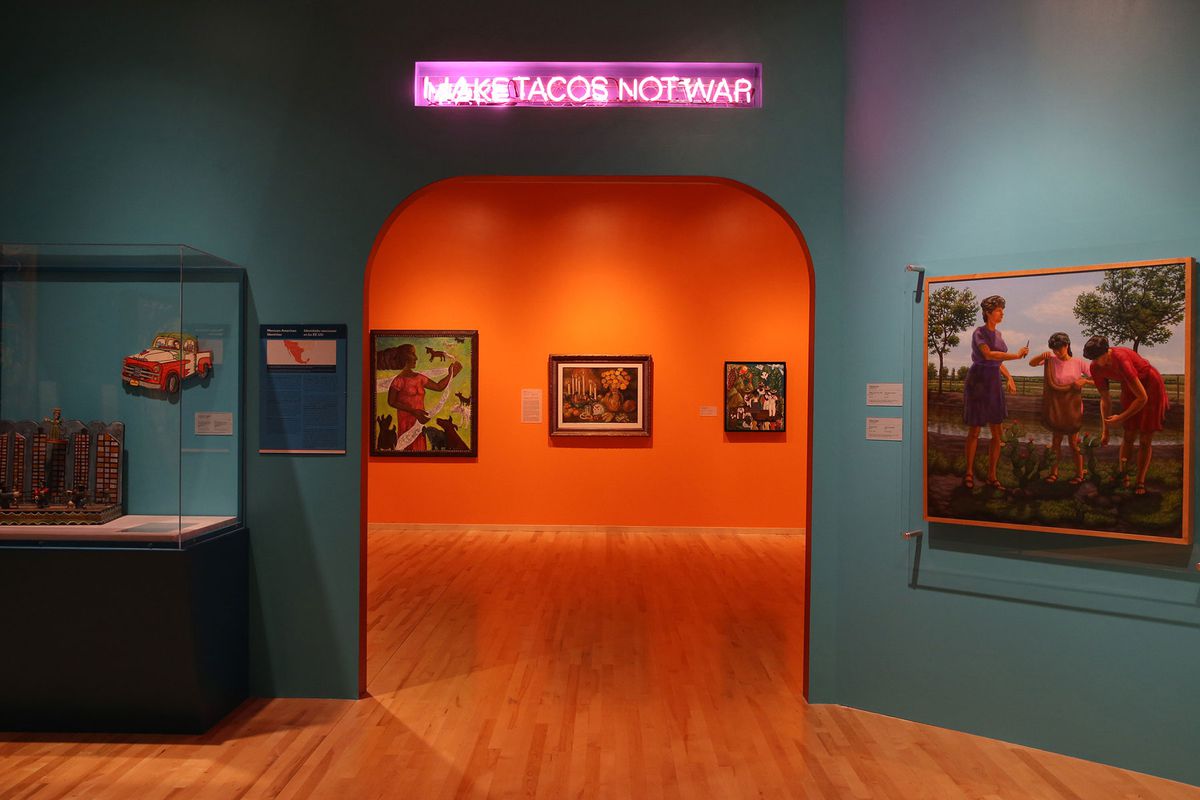 Art on display at the National Museum of Mexican Art in Chicago