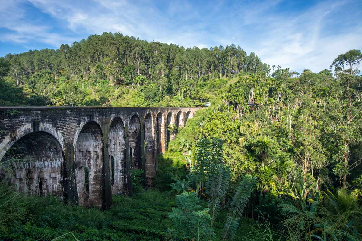The colonial-era Nine Arch Bridge, Demodara, Sri Lanka