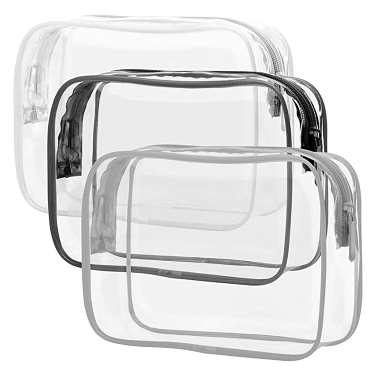 Clear Toiletry Bag, Packism 3 Pack