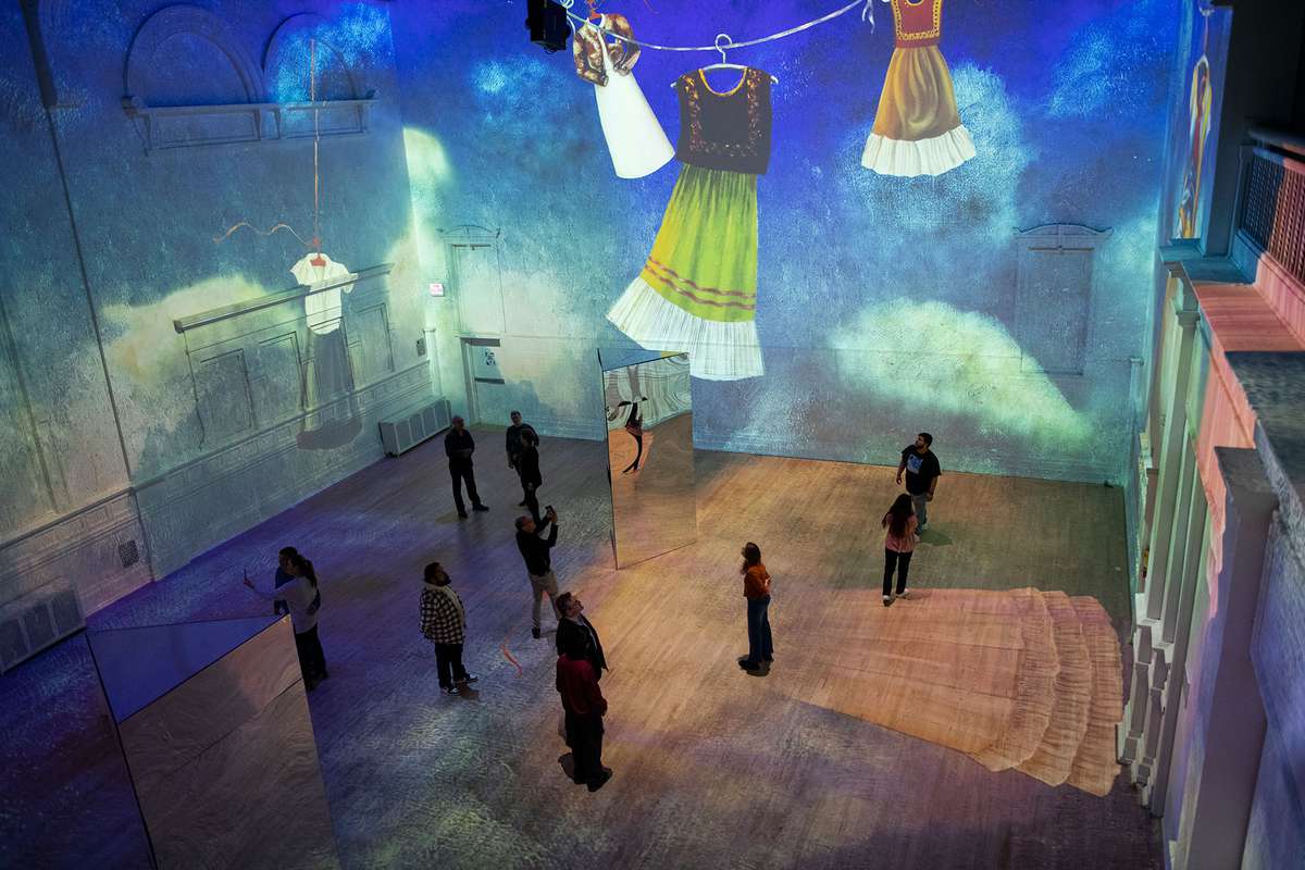 Interior of Frida Immersive Dream exhibit