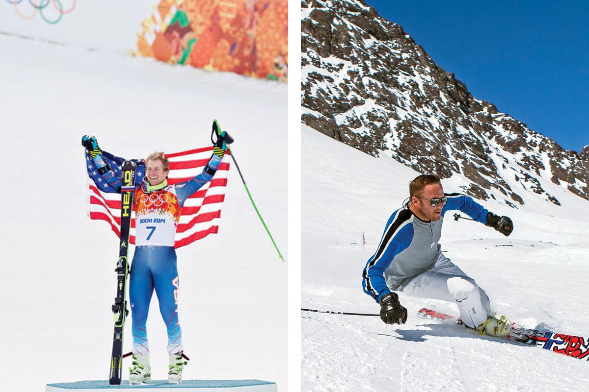 Winter snow skiers, Ted Ligety and Bode Miller