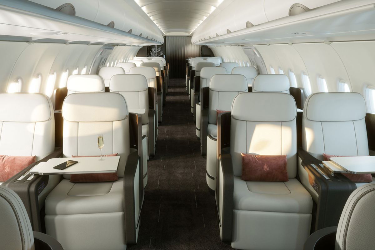Interior of the Four Seasons Private Jet
