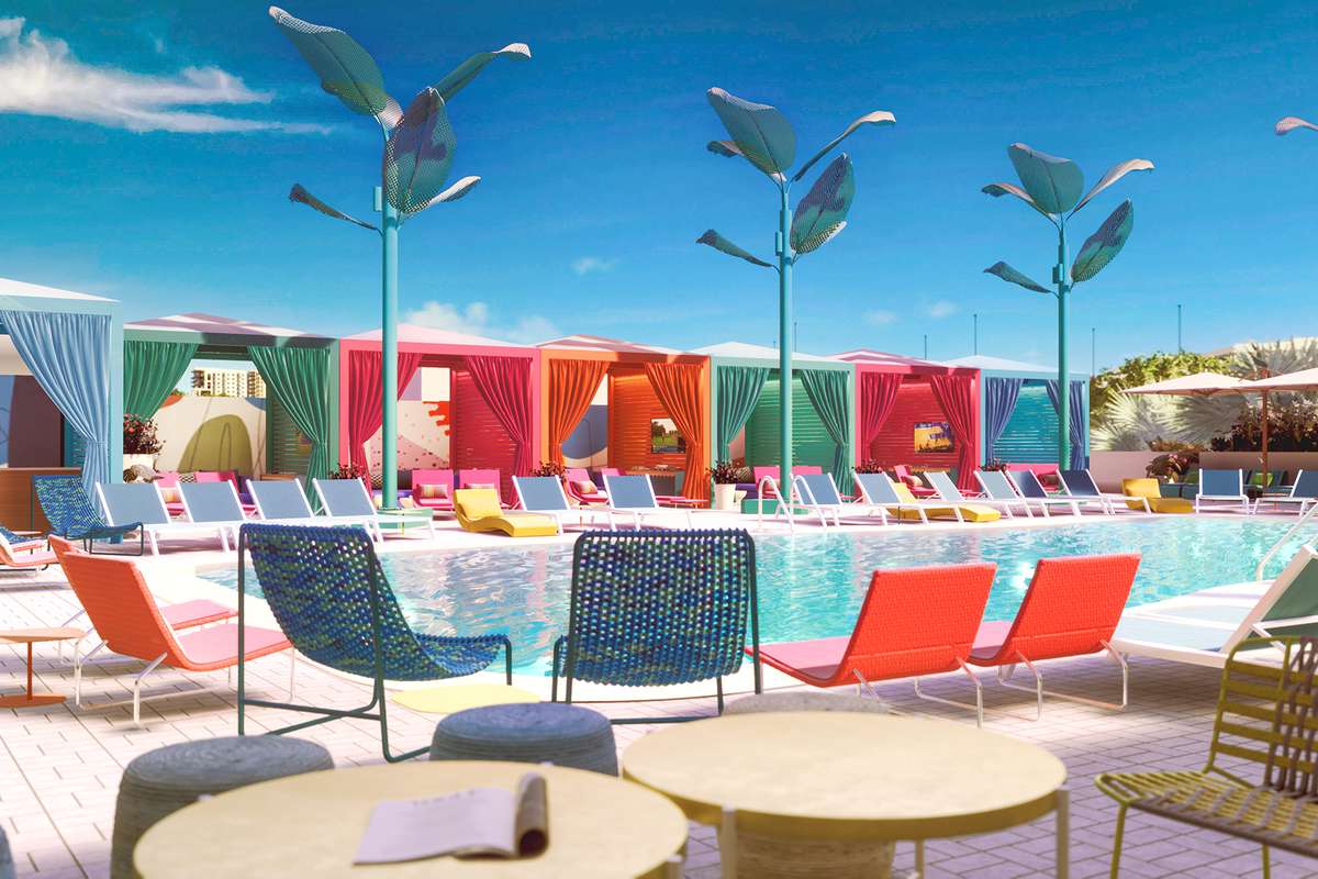 The Pool Deck at Lake Nona Wave Hotel