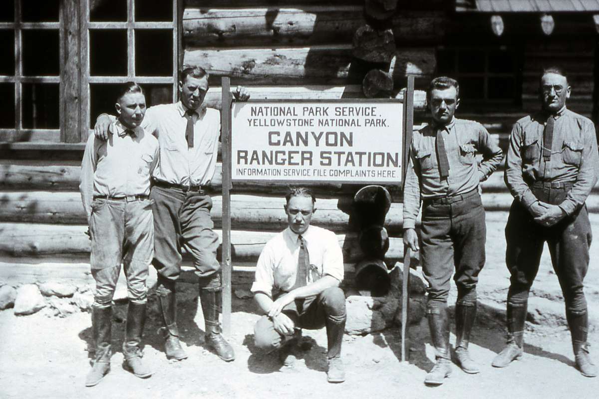 Ranger Station personnel at Canyon; 1922