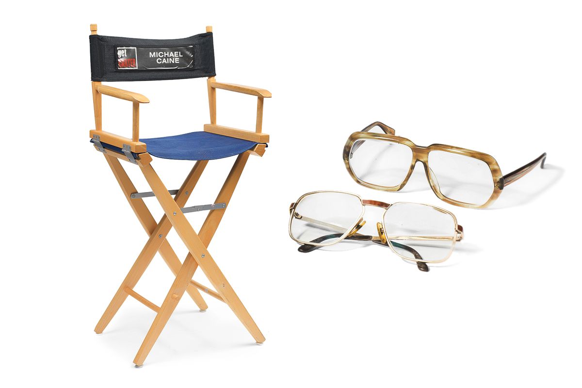 director’s chair for Michael Caine and Two pairs of spectacles