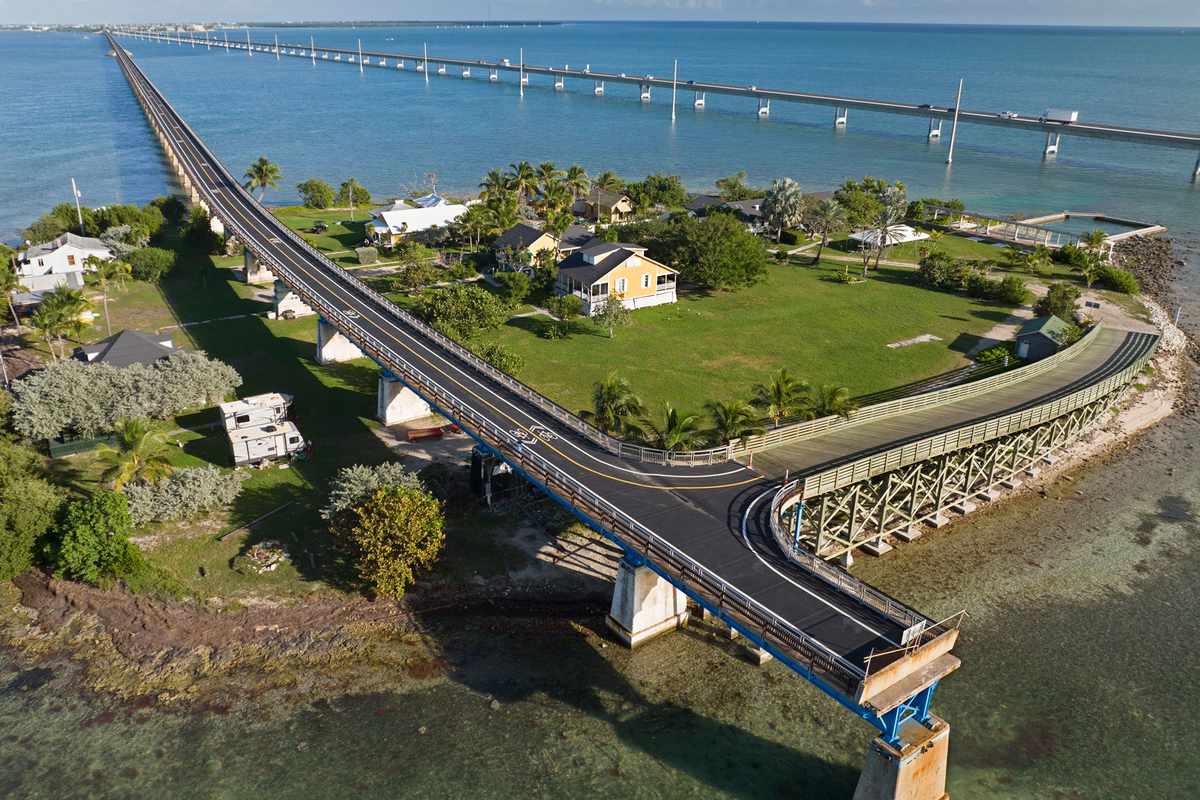 Old Seven Mile Bridge in Florida Keys