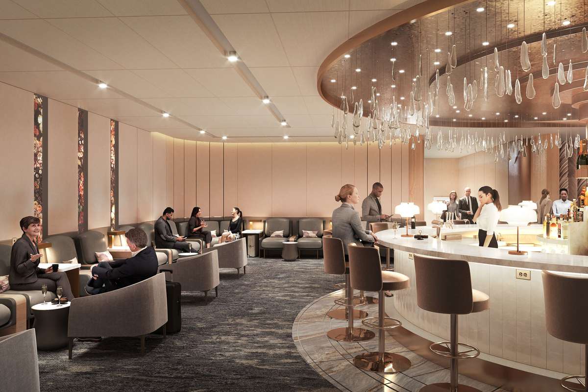 Renderings of new Terminal 8 at JFK for British Airways and American Airlines