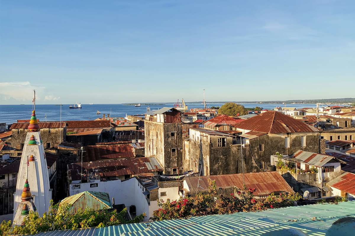 View over Stone Town in Zanzibar