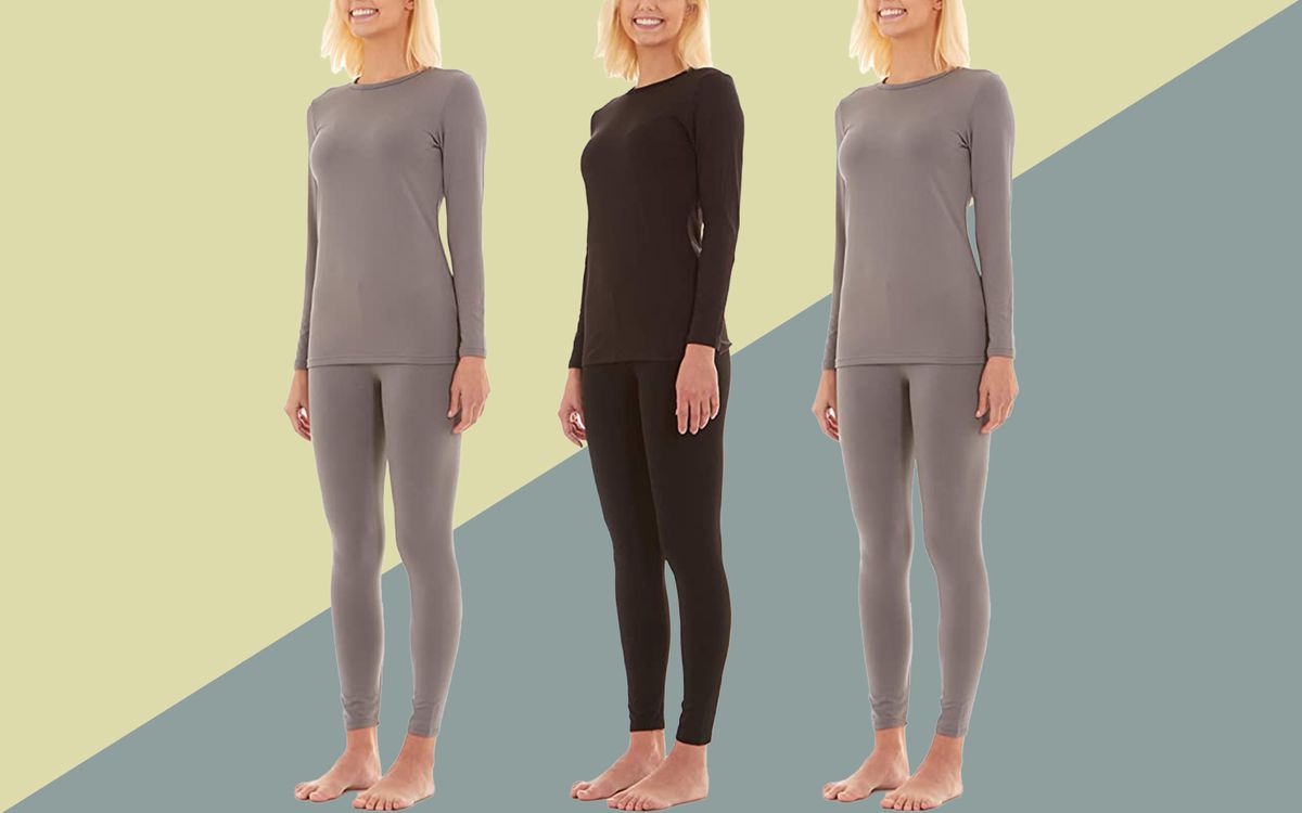 Ekouaer Womens Long Thermal Underwear Winter Base Layering Set EKV007070 